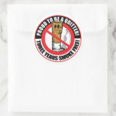 Trots om een vrij 3 jaar te zijn ronde sticker (Tas)