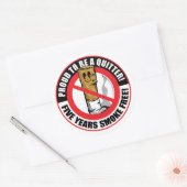 Trots om een vrij 5 jaar te zijn ronde sticker (Envelop)