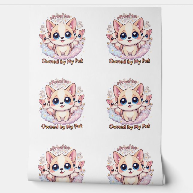 Trots om eigendom te zijn van mijn Schattigee pupp Behang (Afrollen)