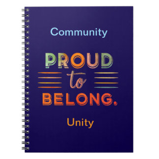 Trots om erbij te horen – Inspirerend Statement De Notitieboek