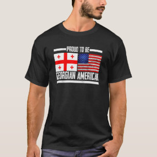trots om Georgisch - Amerikaans patriottisch Georg T-shirt