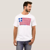 TROTS OM GRIEKS AMERIKAANS TE ZIJN!- "Met Tekst" T-shirt (Voorkant volledig)