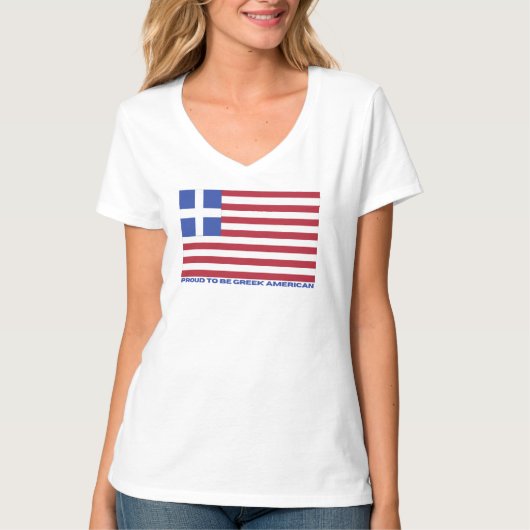 TROTS OM GRIEKS-AMERIKAANS TE ZIJN! T-SHIRT (Voorkant)