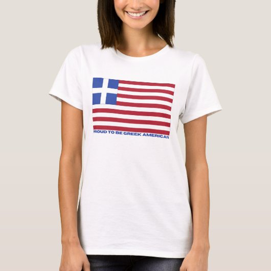 TROTS OM GRIEKS-AMERIKAANS TE ZIJN! T-SHIRT (Voorkant)