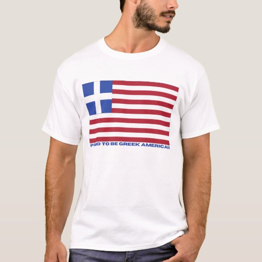 TROTS OM GRIEKS-AMERIKAANS TE ZIJN! T-SHIRT (Voorkant)