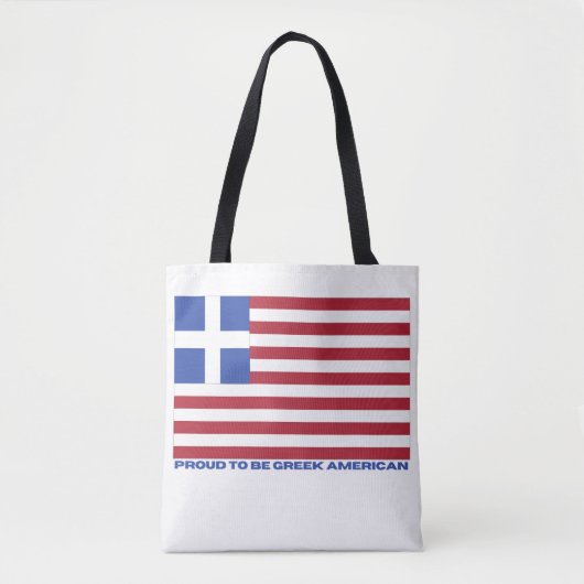 TROTS OM GRIEKS-AMERIKAANS TE ZIJN! TOTE BAG (Voorkant)