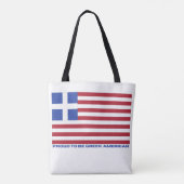 TROTS OM GRIEKS-AMERIKAANS TE ZIJN! TOTE BAG (Achterkant)