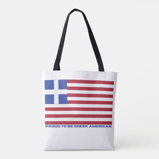 TROTS OM GRIEKS-AMERIKAANS TE ZIJN! TOTE BAG (Achterkant)