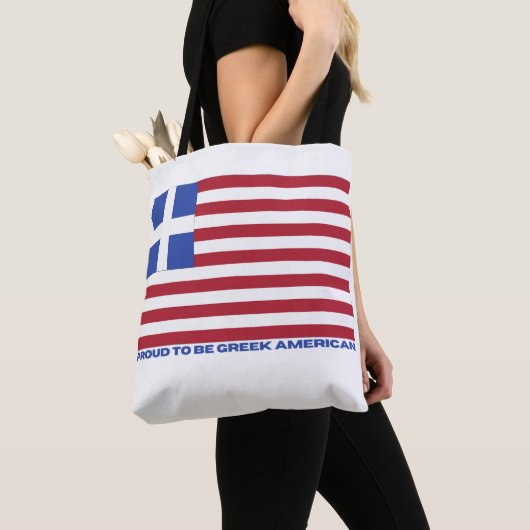 TROTS OM GRIEKS-AMERIKAANS TE ZIJN! TOTE BAG (Dichtbij)