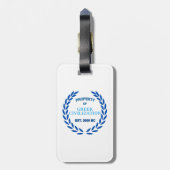 Trots om Grieks te zijn - Eigendom van de Griekse  Bagagelabel (Achterkant verticaal)