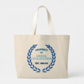 Trots om Grieks te zijn - Eigendom van de Griekse  Grote Tote Bag (Achterkant)