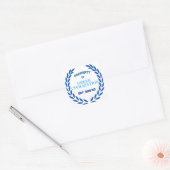 Trots om Grieks te zijn - Eigendom van de Griekse  Vierkante Sticker (Envelop)