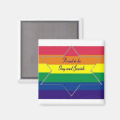 Trots om homo & joods te zijn magneet (Voorkant / Achterkant)