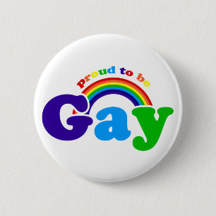 Trots om homo te zijn voor Gay Pride en Rechten Ronde Button 5,7 Cm