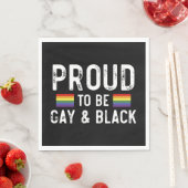 Trots Om Homoseksueel Te Zijn En Black Pride Month Servet (Insitu)