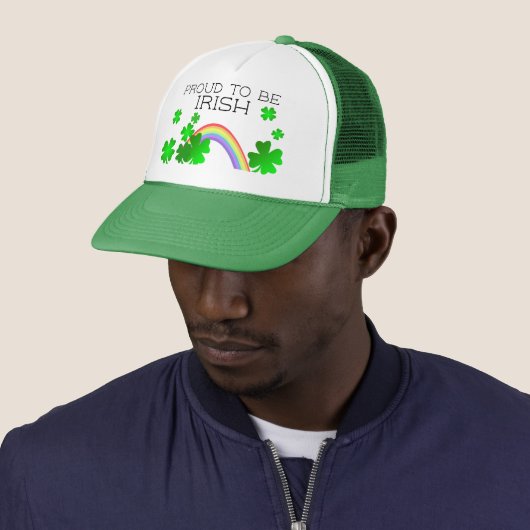 Trots om Iers te zijn, St Patrick's Day Trucker Pet (In situ)