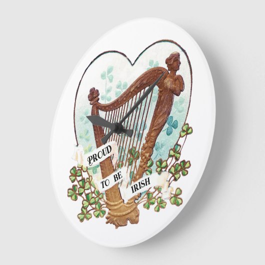 Trots om Ierse harp en groene Shamrocks te zijn Grote Klok (Hoek)