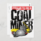 trots om kolenmijner te worden briefkaart (Voorkant / Achterkant)