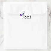 Trots om Me Butch Lesbische Pride super held te zi Ronde Sticker (Tas)