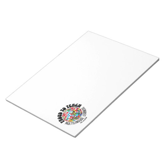 TROTS OM MEERTALIGE LEERLINGEN TE ONDERWIJZEN ESL- NOTITIEBLOK (Schuin)