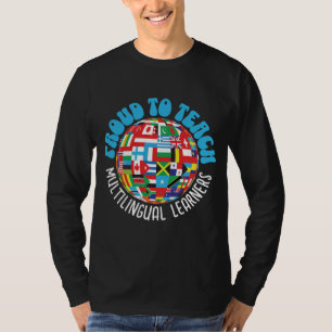 TROTS OM MEERTALIGE LEERLINGEN TE ONDERWIJZEN ESL- T-SHIRT