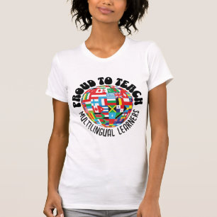 TROTS OM MEERTALIGE LEERLINGEN TE ONDERWIJZEN ESL- T-SHIRT