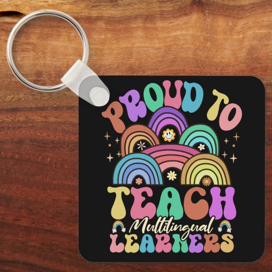 Trots om meertalige leraren Maestra Spanje te onde Sleutelhanger (Voorkant)