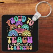 Trots om meertalige leraren Maestra Spanje te onde Sleutelhanger (Achterkant)