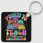 Trots om meertalige leraren Maestra Spanje te onde Sleutelhanger (Achterkant)