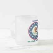 TROTS OM MEXICAANS-AMERIKAANS TE ZIJN MATGLAS KOFFIEMOK (Voorkant links)