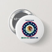 TROTS OM MEXICAANS-AMERIKAANS TE ZIJN RONDE BUTTON 5,7 CM (Voorkant /achterkant)