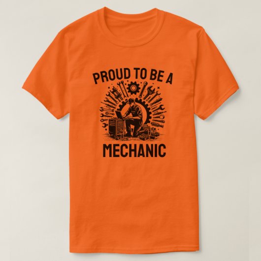 Trots om monteur te zijn t-shirt (Design voorkant)