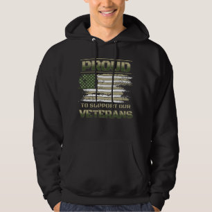 Trots om onze veteranen te steunen, dankbare solda hoodie