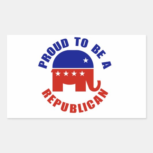 Trots om Republikein te zijn Rechthoekige Sticker (Voorkant)