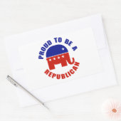 Trots om Republikein te zijn Rechthoekige Sticker (Envelop)