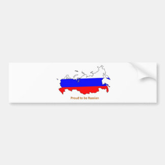 trots om Russisch te zijn Bumpersticker
