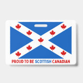 TROTS OM SCHOTSE CANADEES TE ZIJN! BADGE (Achterkant)