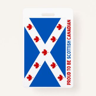 TROTS OM SCHOTSE CANADEES TE ZIJN! BADGE
