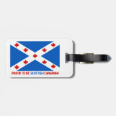 TROTS OM SCHOTSE CANADEES TE ZIJN! BAGAGELABEL (Achterkant horizontaal)