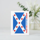 TROTS OM SCHOTSE CANADEES TE ZIJN! BRIEFKAART (Staand voorkant)