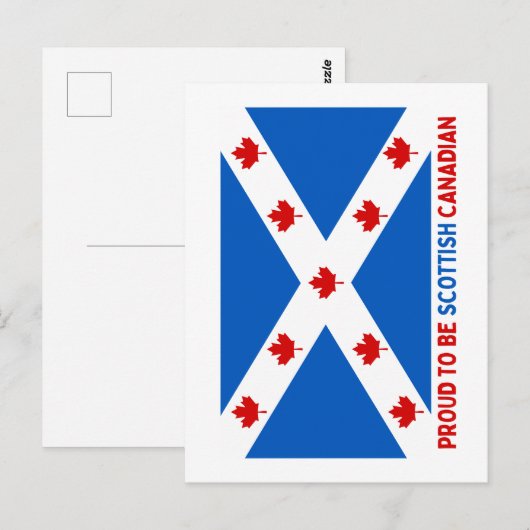 TROTS OM SCHOTSE CANADEES TE ZIJN! BRIEFKAART (Voorkant / Achterkant)