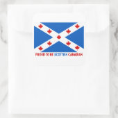 TROTS OM SCHOTSE CANADEES TE ZIJN! VIERKANTE STICKER (Tas)