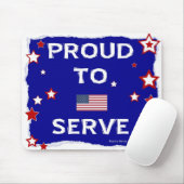 Trots om te serveren - Mousepad Muismat (Met muis)