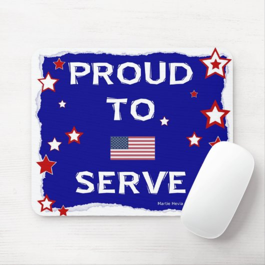 Trots om te serveren - Mousepad Muismat (Met muis)