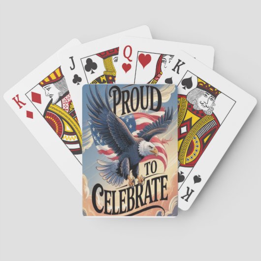 Trots om te vieren pokerkaarten (Achterkant)