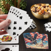 Trots om te vieren pokerkaarten (Insitu)