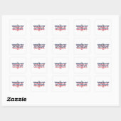 Trots om te vieren vierkante sticker (Vel)