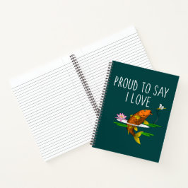  Trots om te zeggen dat ik van Koi houd! Notitieboek