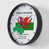 TROTS OM TE ZIJN WELSH Vlag van Wales (Hoek)