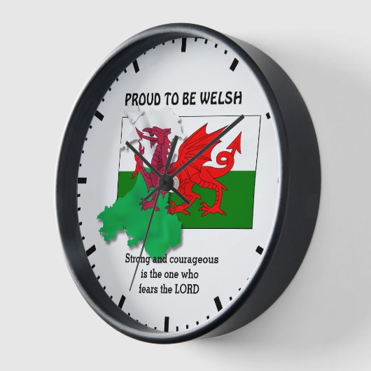 TROTS OM TE ZIJN WELSH Vlag van Wales (Hoek)